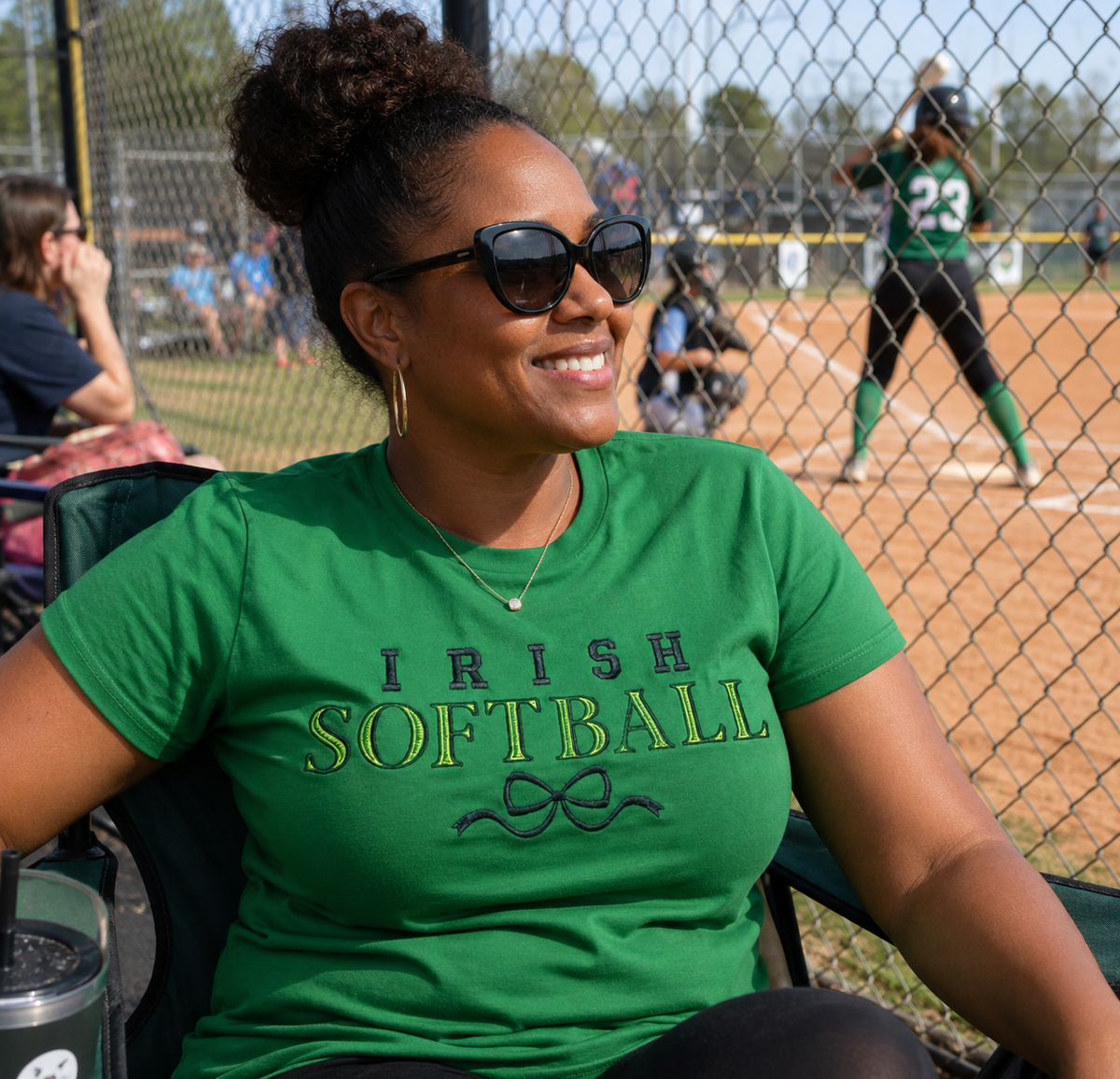 Irish Softball Embroidered Game Day Tee