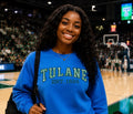 Green Wave Embroidered Sweatshirt