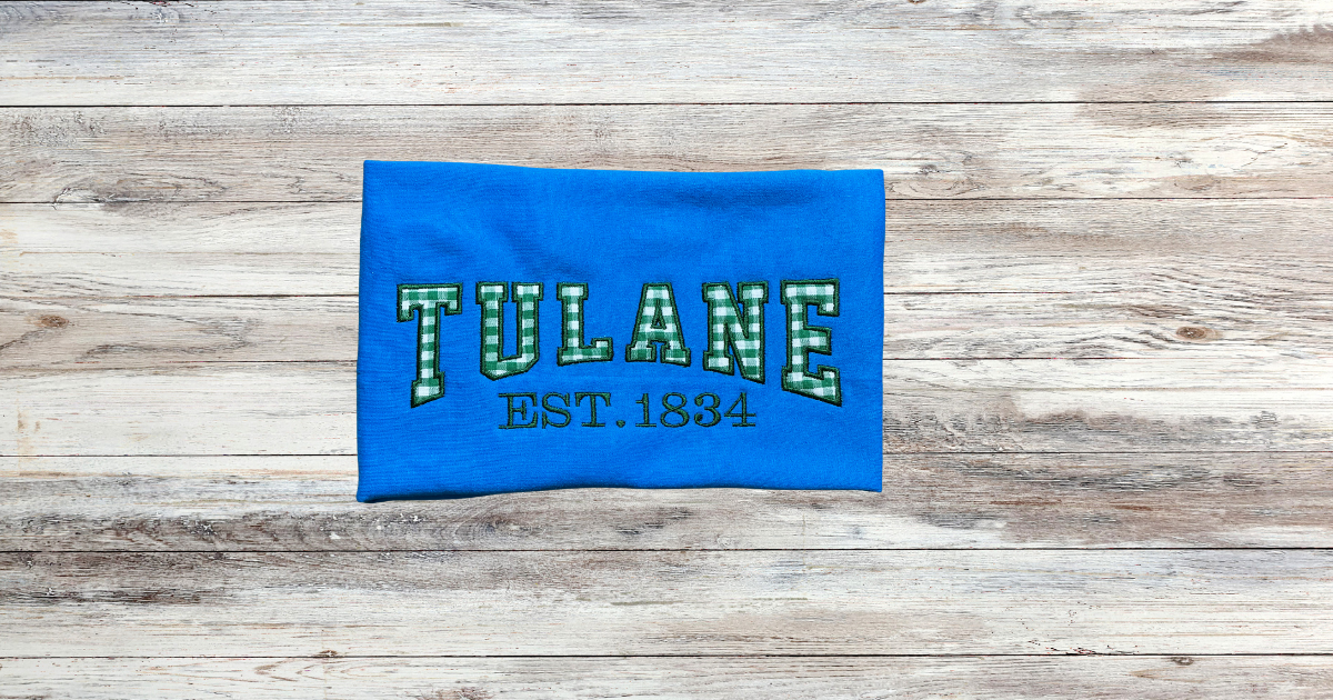 Green Wave Embroidered Sweatshirt